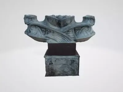 monument3 egyptian bust 3D model