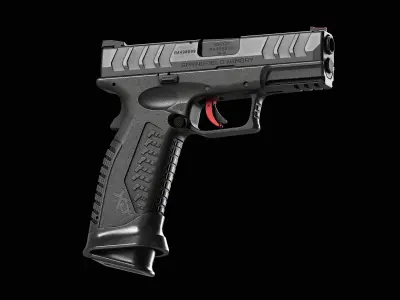 Springfield Armory XD M Elite All Versions Low-poly 3D model