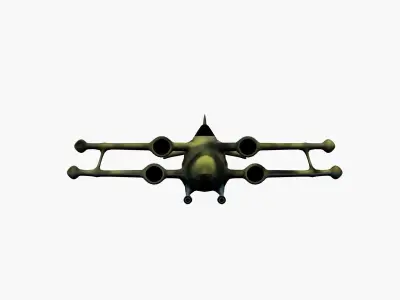 Sci-Fi Biplane 3D print model
