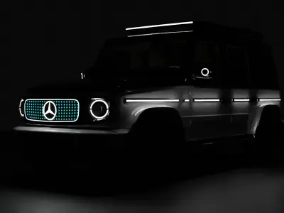 mercedes Free low-poly 3D model