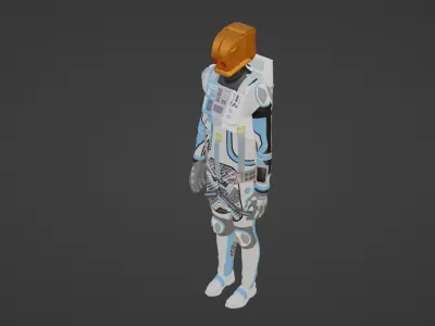 Robot Soldier - Assault Soldier Low-poly 3D model 3