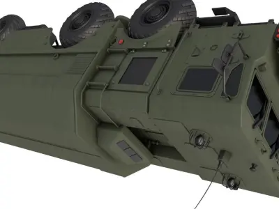 Russia coastal defence system K 300P 3D model