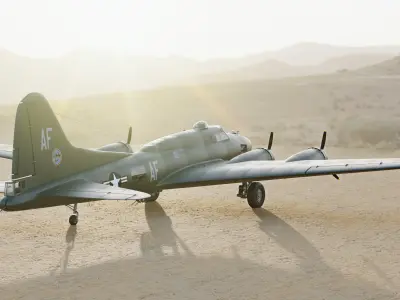 B-17 Flying Fortress 3D model