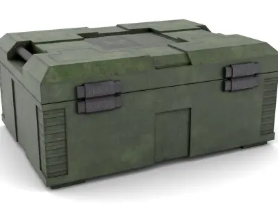 Explosives Storage Case Low-poly 3D model