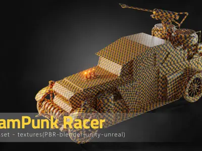 SteamPunk Racer 3D model