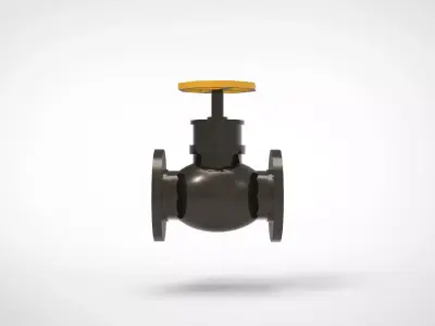 Valve piping 3D print model