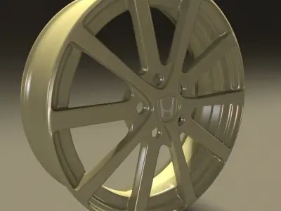 Car rim 6 Low-poly 3D model