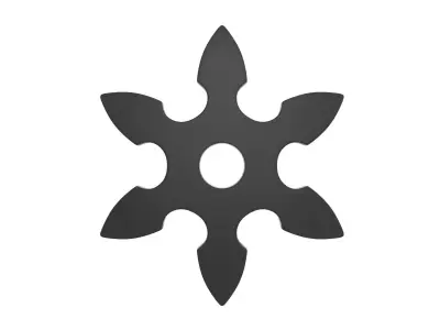 Shuriken blade 3D model