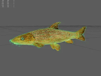 Barbel Low-poly 3D model purchase