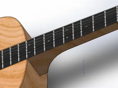 Acoustic Guitar 3D model purchase
