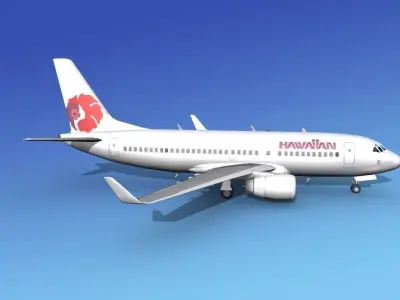 Boeing 737-700ER Hawaiian Airlines 3D model