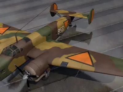 Fokker TV 3D model