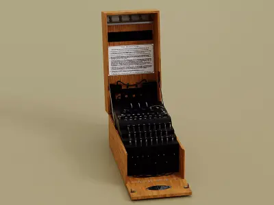 WW2 Enigma Machine Model  3D model
