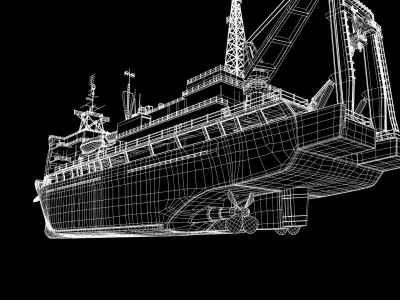 Dock Landing Ship  3D model