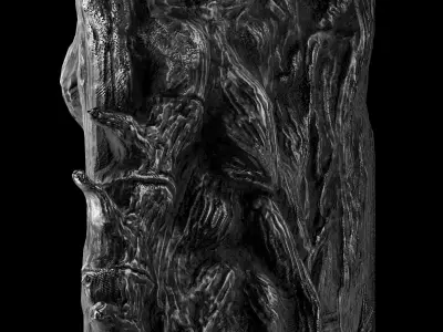 Death guard sword Low-poly 3D model