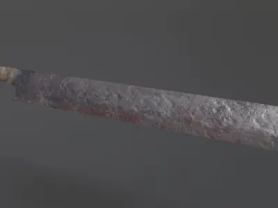 Orc Sword Free low-poly 3D model