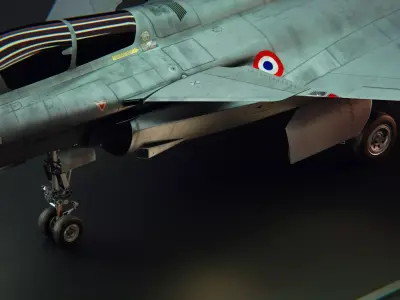 Dassult Raffale Fighter jet 3d model 3D model