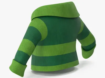 Cartoon Sweater Green 3D model