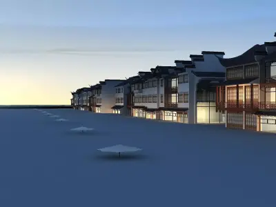 Chinese Style Architecture 3D model 24