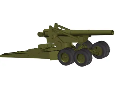 howitzer 3D model purchase