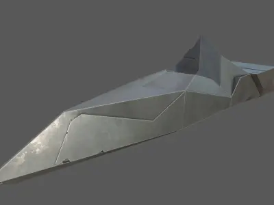 scifi ship 3D model