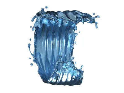 Water Splash 18 3D model