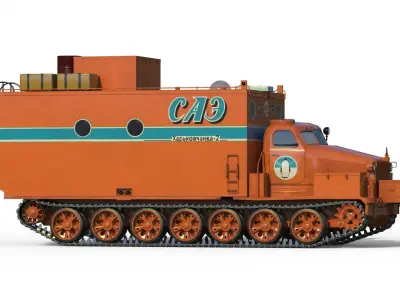 Kharkovchanka-2 Soviet Antarctic Cruisers STT  3D model