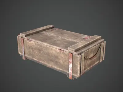 Realistic Military Loot Crate - AAA Asset Low-poly 3D model
