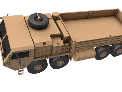 HEMTT A4 Cargo Truck - Army transport truck 3D model