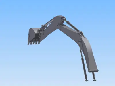 CASE CX350B Free 3D model