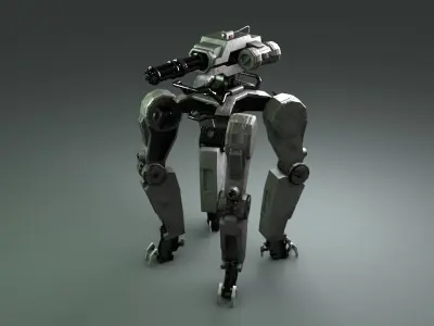 4 leg  machine 3D model