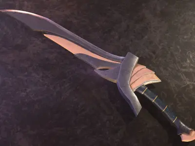 HIE Sword 18 N2 Low-poly 3D model
