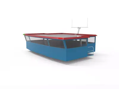 wheelhouse ship 3D model