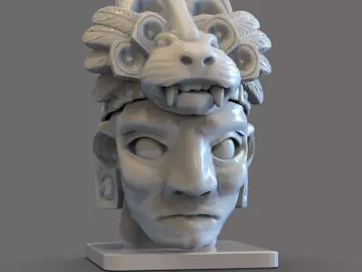 Mayan Head  3D print model
