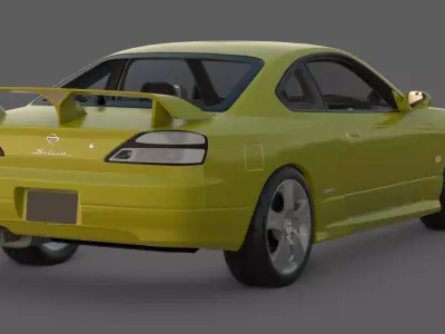 2002 Nissan Silvia S15 Spec R Aero 3D Model  The Ultimate Icon Low-poly 3D model