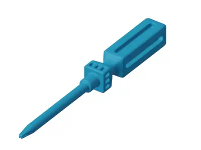 Plastic Star Screwdriver Toy 3D model