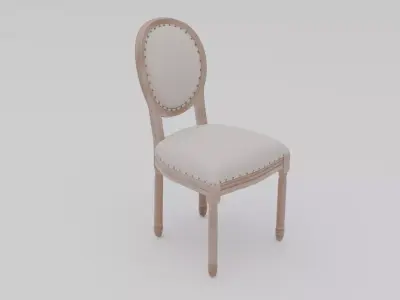  Antique Chair  Low-poly 3D model