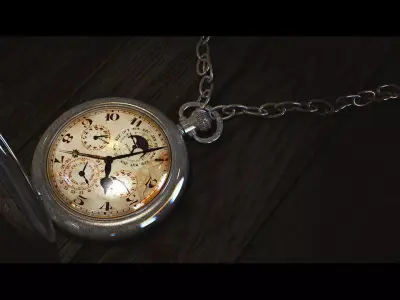 Great-grandfather Pocket Watch 3D model