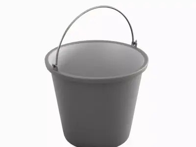Industrial Plastic Bucket B 03 3D model