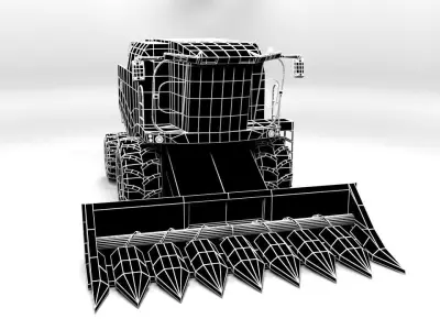 LEXION 560 Low-poly 3D model