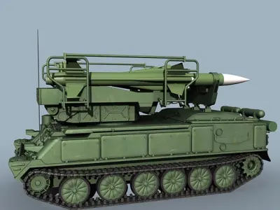 SA-6 battery 3D model