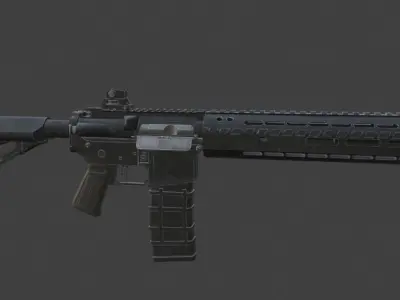 Game Ready AR-15 Low-poly 3D model