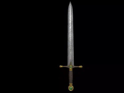 Medieval sword  Low-poly 3D model purchase