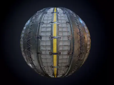 Sci-Fi Military Seamless PBR Texture 37 Texture