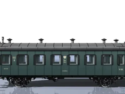 2-axles wagon 3D model