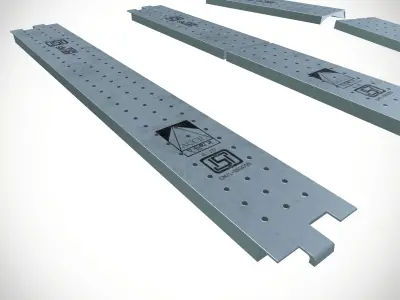 scaffolding plank Low-poly 3D model