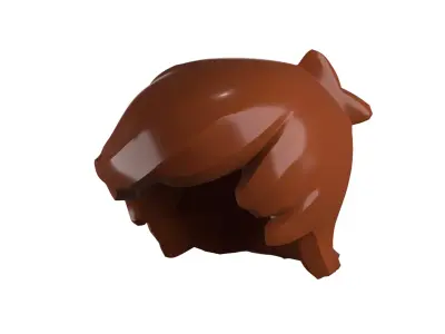 Custom3Dprint Minifigure Accessory - Minifigure Hair S2 - 085 3D print model