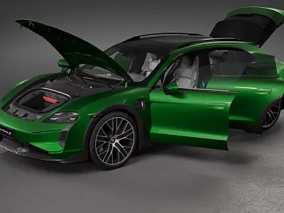 2025 Porsche Taycan Turbo S Cross Turismo 3D model