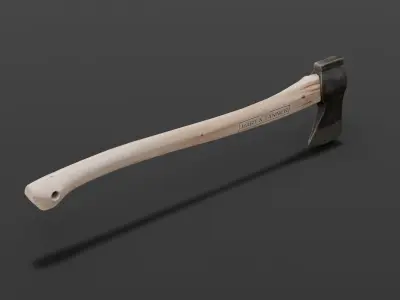 Axe Tool 3D Model Low-poly 3D model