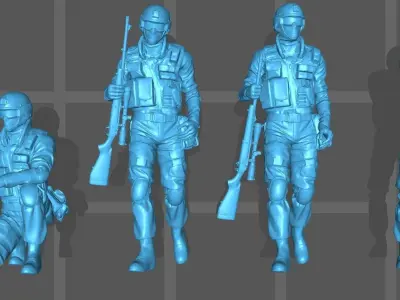 Special forces soldiers  armed police soldiers  special police 3D print model